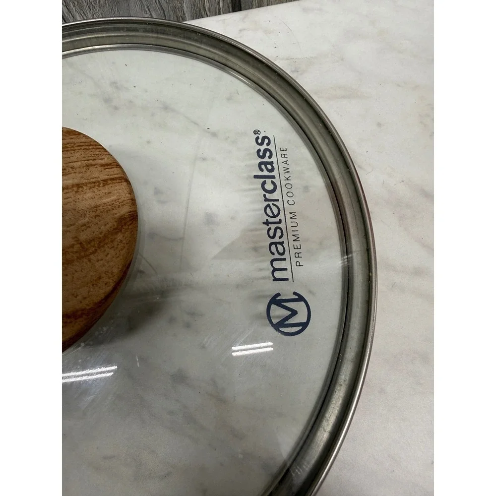 Masterclass Premium Cookware Blue Speckled Dutch Oven Casserole Pot Lid 9.5in
